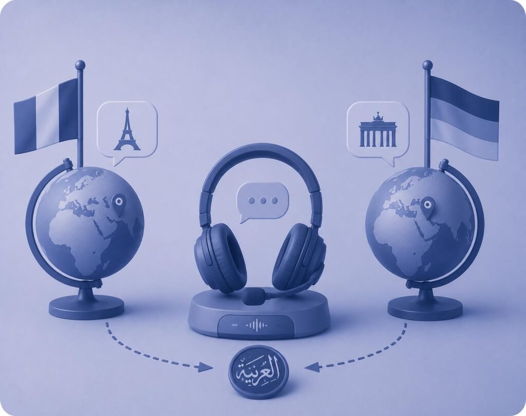 French-Arabic & German-Arabic Subsequent Interpretation