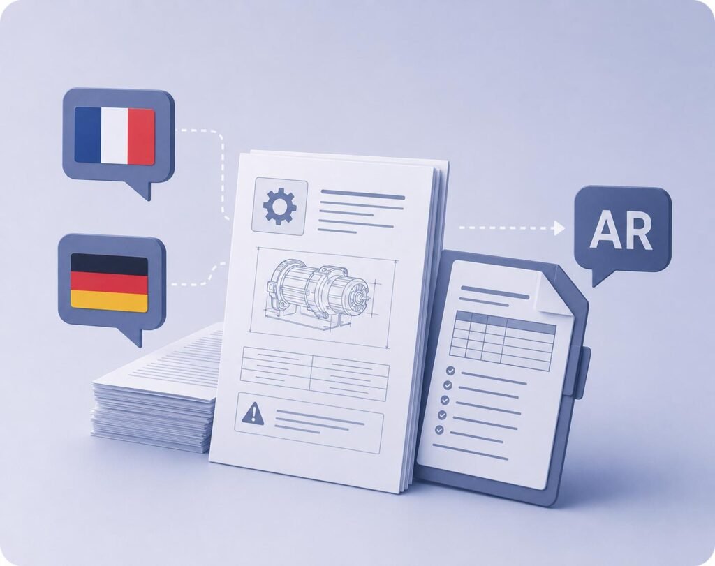 French-Arabic and German-Arabic Technical Manuals