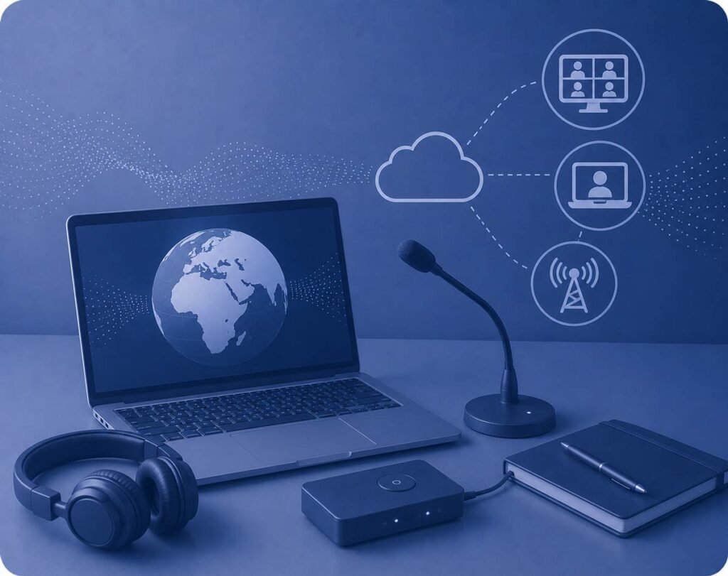 Remote Simultaneous Interpretation (RSI) for Arabic Events