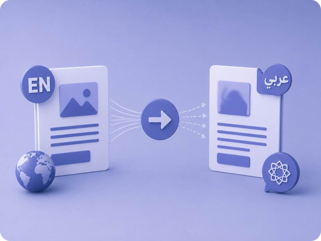 English-to-Arabic Content Repurposing